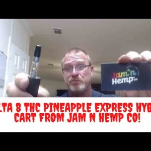 Delta 8 THC Pineapple Express Hybrid Cart from Jam N Hemp Co!